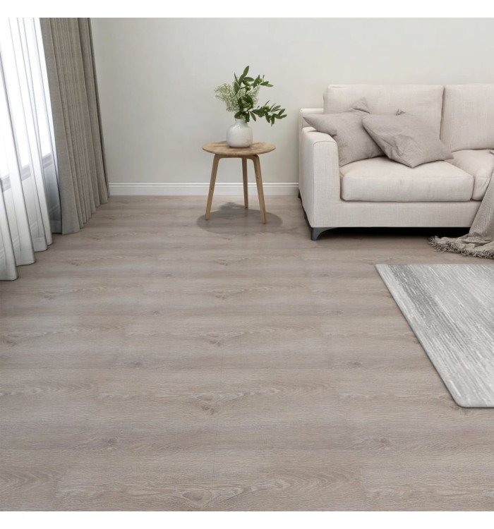 Dalles de plancher autoadhésives 20 pcs PVC 1,86 m² taupe | Mobilier & Déco