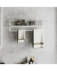 Porte-serviettes Blanc 95x25x22 cm Fer | Mobilier & Déco