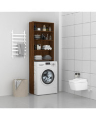 Meuble pour machine à laver Chêne marron 64x24x190 cm | Mobilier & Déco