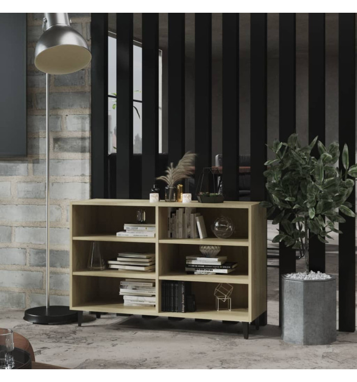 Buffet chêne sonoma 103,5x35x70 cm bois d'ingénierie | Mobilier & Déco