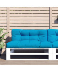 Coussins de palette lot de 2 bleu tissu | Mobilier & Déco