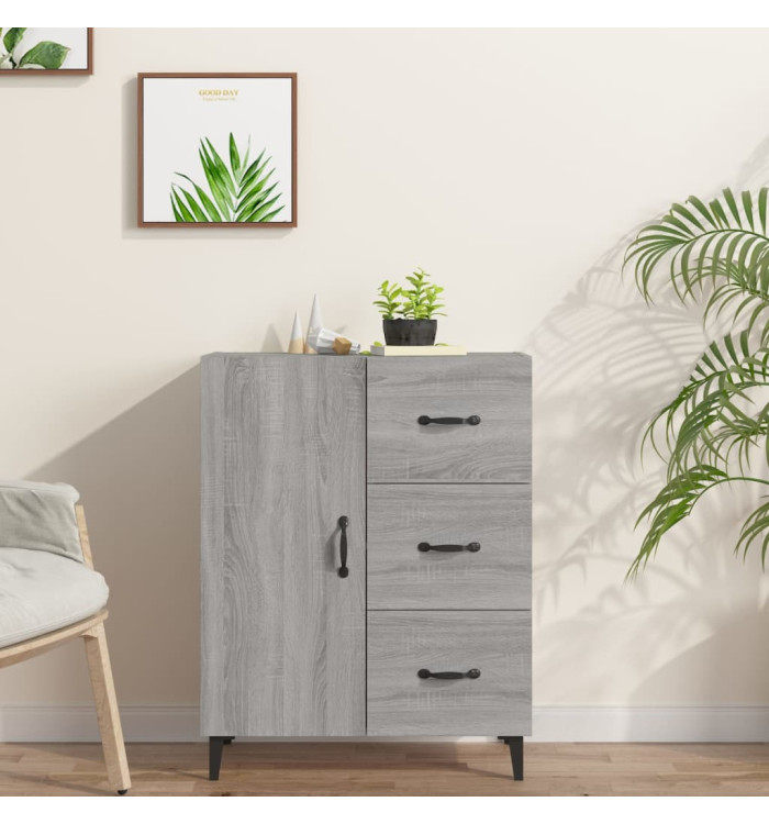 Buffet sonoma gris 69,5x34x90 cm bois d'ingénierie | Mobilier & Déco
