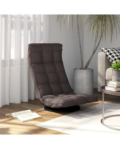 Chaise de sol pivotante Taupe Tissu | Mobilier & Déco