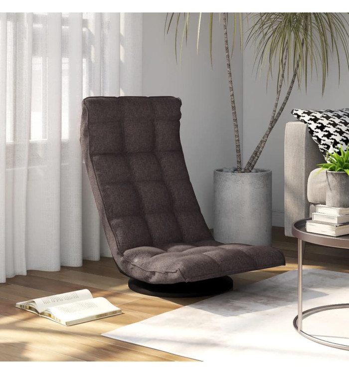 Chaise de sol pivotante Taupe Tissu | Mobilier & Déco